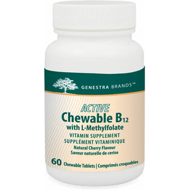 Active Chewable B12 with L-Methylfolate (60)